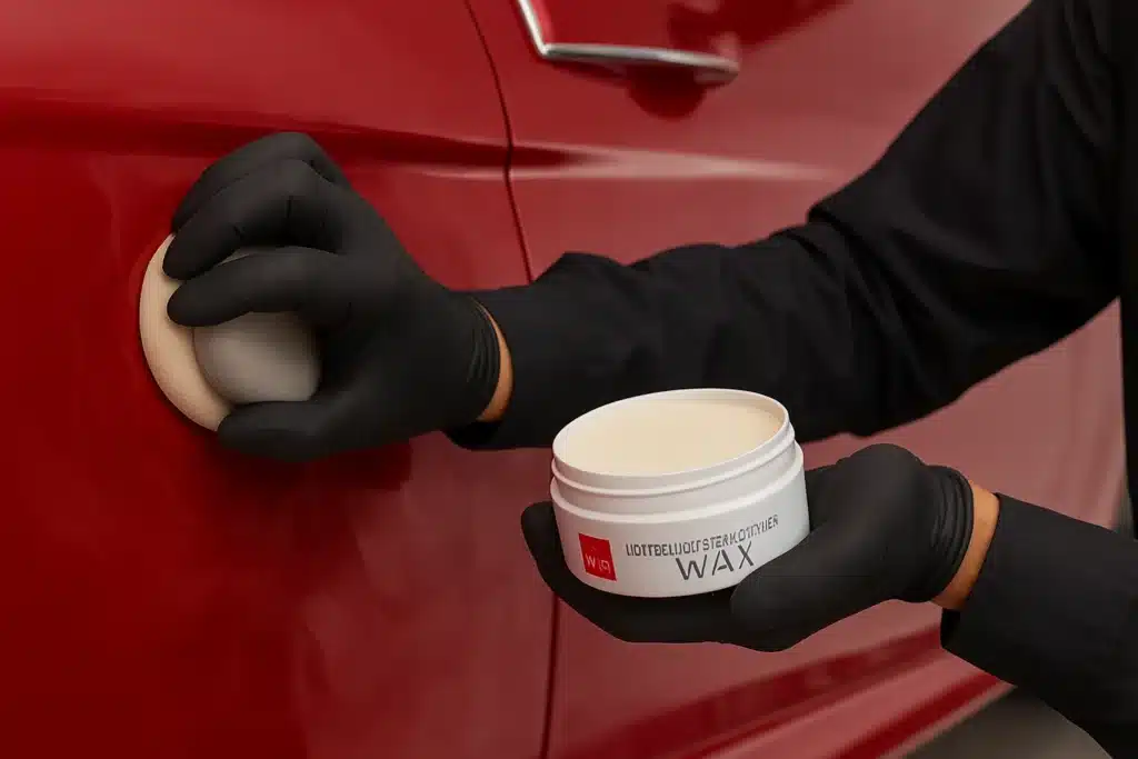 Can You Wax a Vinyl Wrapped Car? - installation in progress at VinylWrapRo workshop