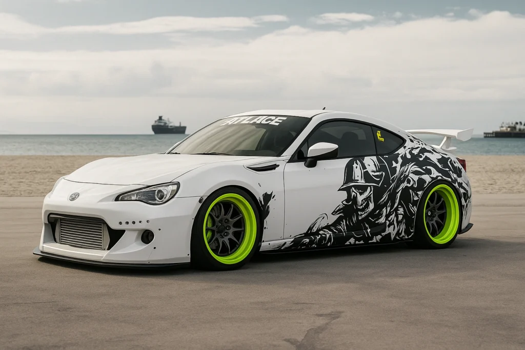 Can You Reuse a Vinyl Wrap? - example on a car, close-up finish detail
