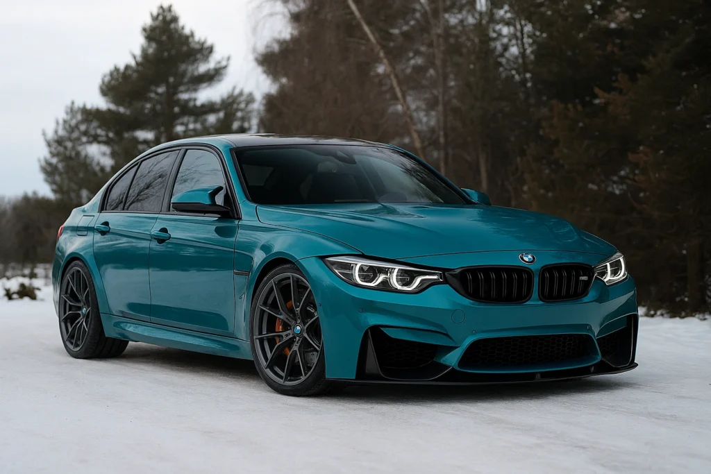 Can You Wrap a Car in Winter? - example on a car, close-up finish detail