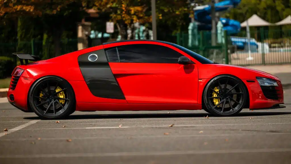 Car Wrap Cost in the USA (By Vehicle & Finish) - example on a car, close-up finish detail