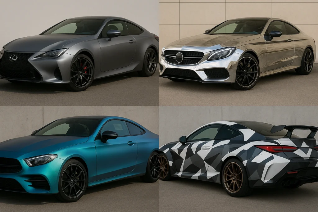 Satin chrome wrap