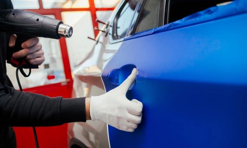 What Temperatures Are Best for Installation? - example on a car, close-up finish detail