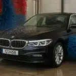 Touchless vs Brush Car Wash for Wraps - example on a car, close-up finish detail