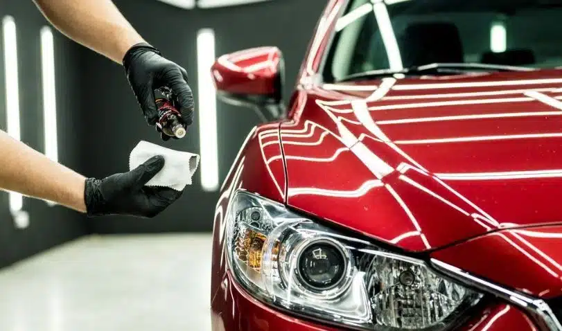 Does Ceramic Coating Make Wraps Last Longer? - example on a car, close-up finish detail