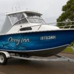 Boat & Marine Vinyl Wraps (Saltwater Care) - example on a car, close-up finish detail