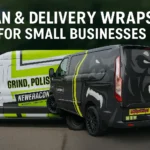 Van & Delivery Wraps for Small Businesses - example on a car, close-up finish detail
