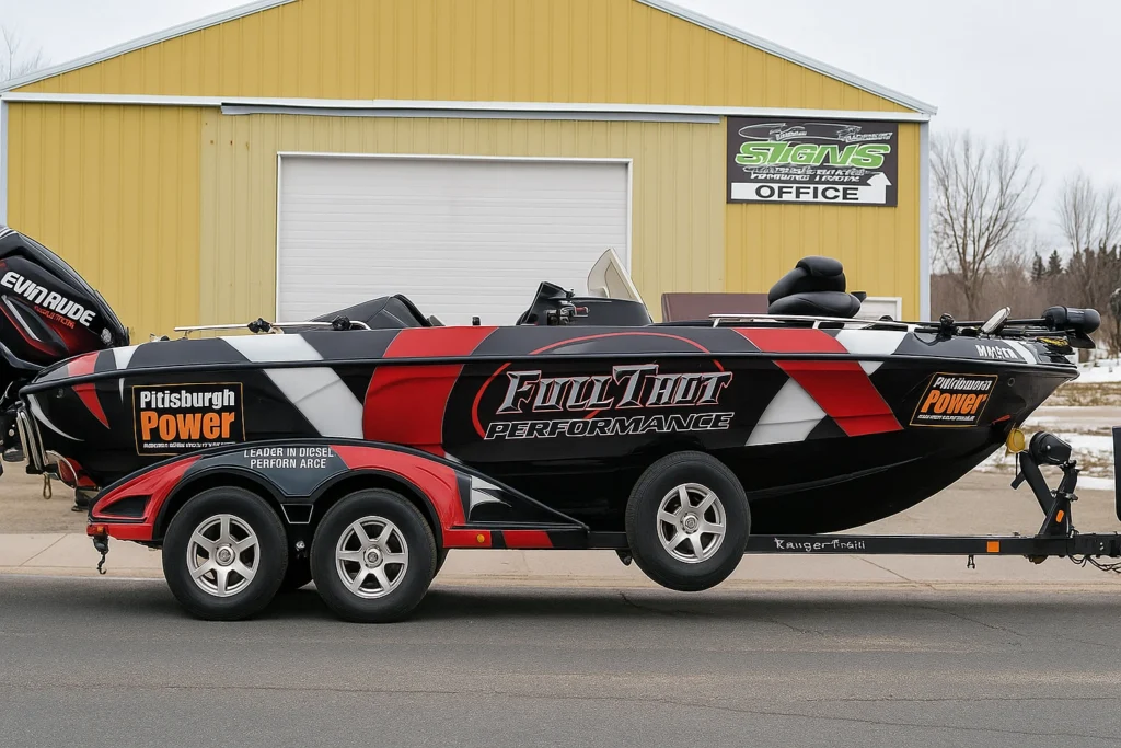Professional boat wrap installation for long-lasting marine performance