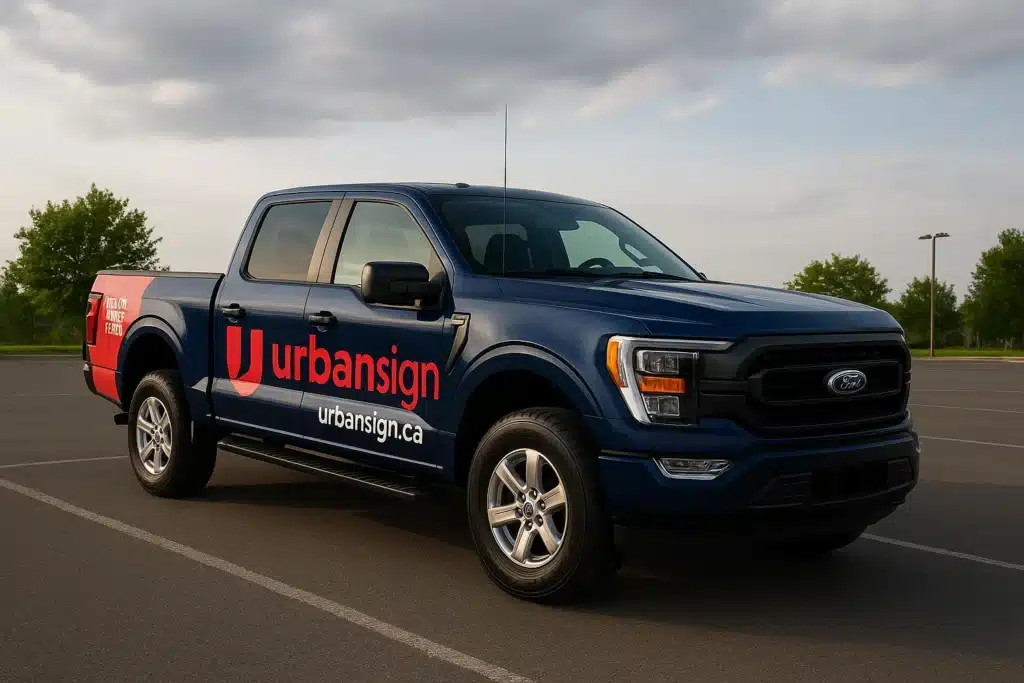 Magnetic Signs vs Wraps: Which Converts Better? - example on a car, close-up finish detail