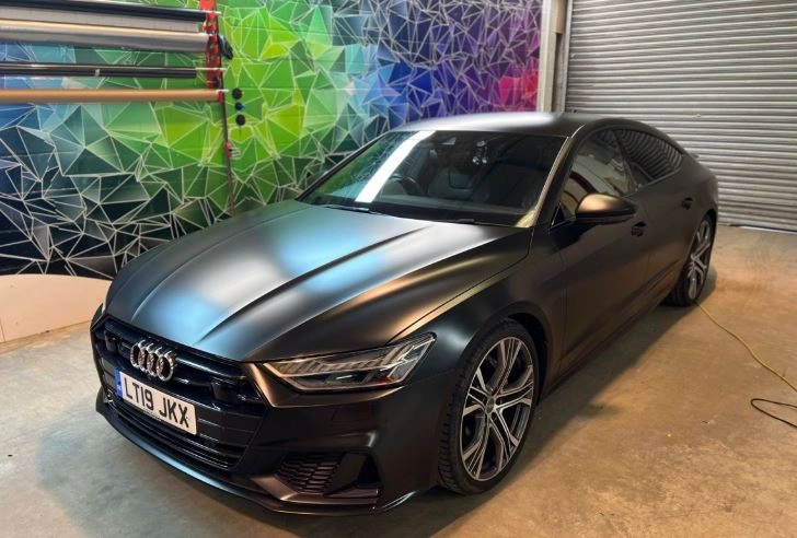 Are Satin Wraps Worth It? - installation in progress at VinylWrapRo workshop