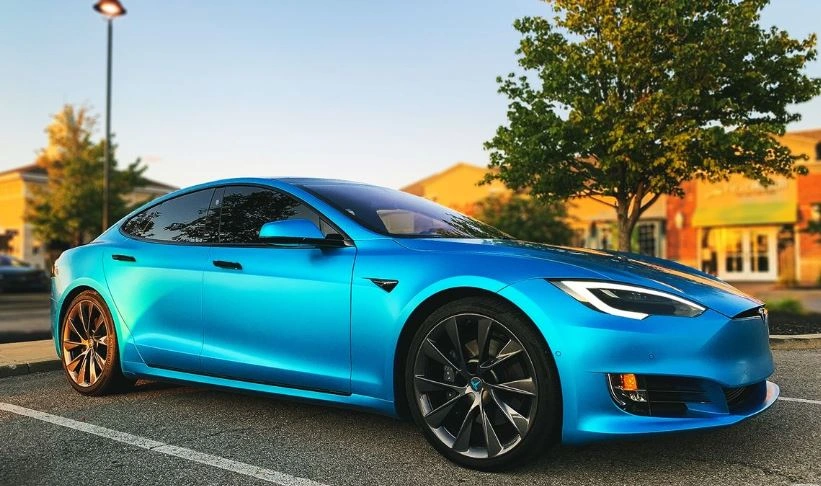 Are Satin Wraps Worth It? - example on a car, close-up finish detail