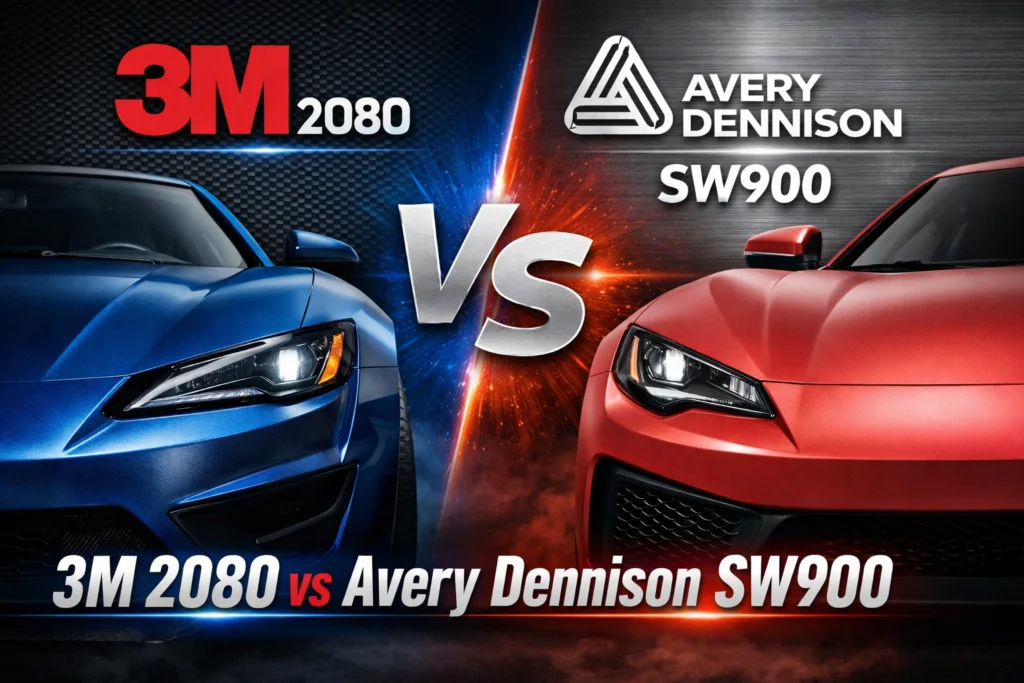 3M 2080 vs Avery SW900 vinyl wrap finish comparison