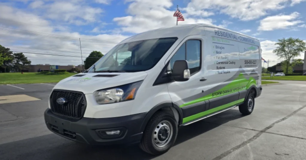Commercial vehicle wrap branding