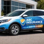 insurance check wrapped car