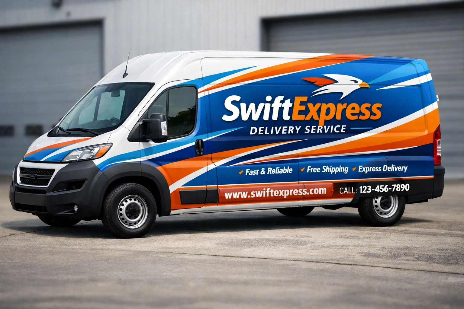 delivery van wrap branding