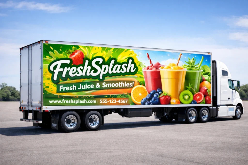 truck advertising wrap