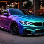 color change vinyl wrapped car