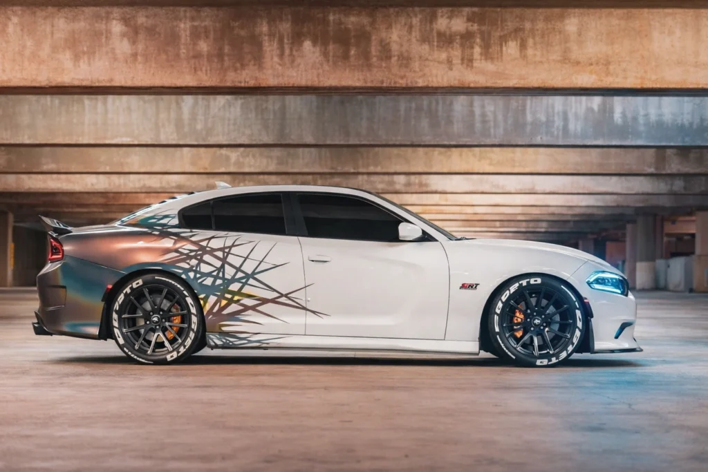 measuring vinyl wrap material for car