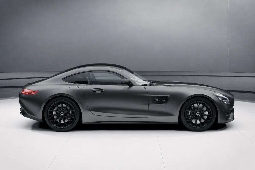 matte grey vinyl wrap car