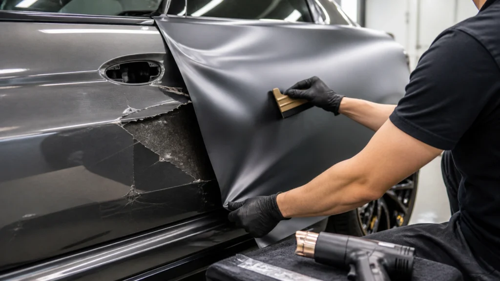 replacing damaged wrap panel