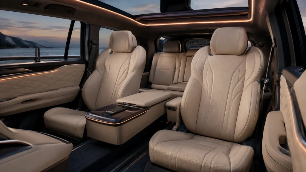 2027 Lexus TZ electric SUV second-row seating
