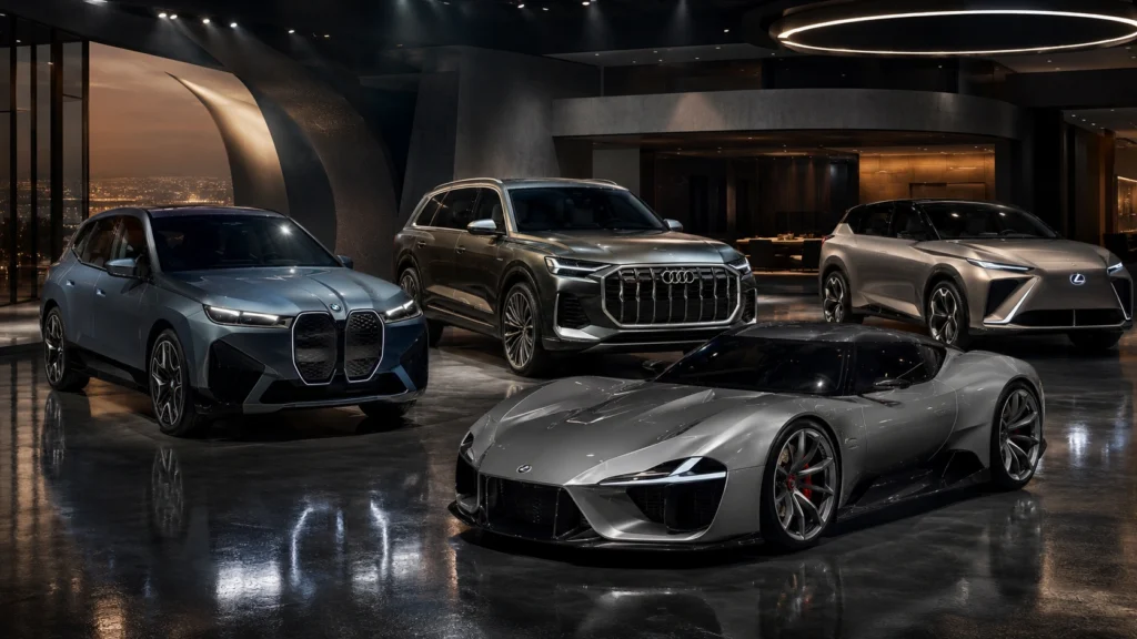 New luxury cars coming in 2027 including BMW iX3, Audi Q9, Lexus TZ and Audi Nuvolari